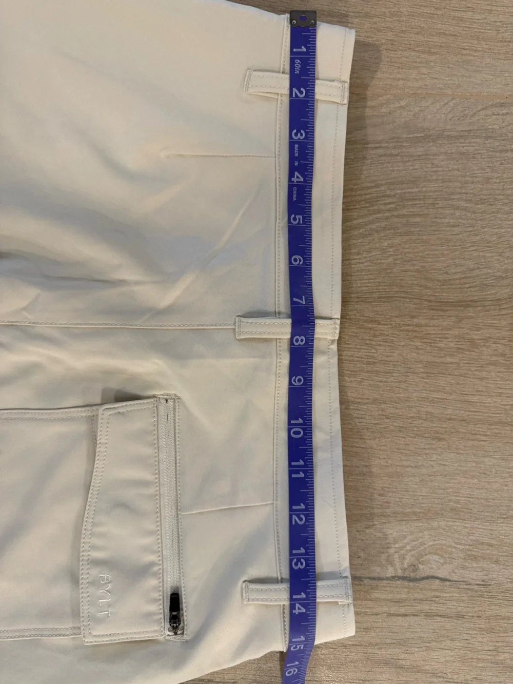 BYLT Premium Basics Kinetic Khaki Tan Short Performance Golf Minimalist S